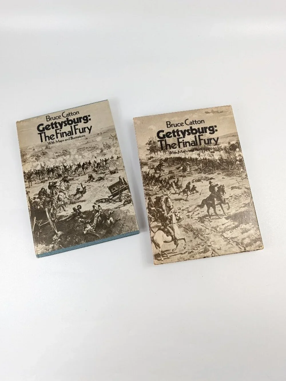 Gettysburg The Final Fury Bruce Cannon 1974 Hardcover Book Box Slip Cover